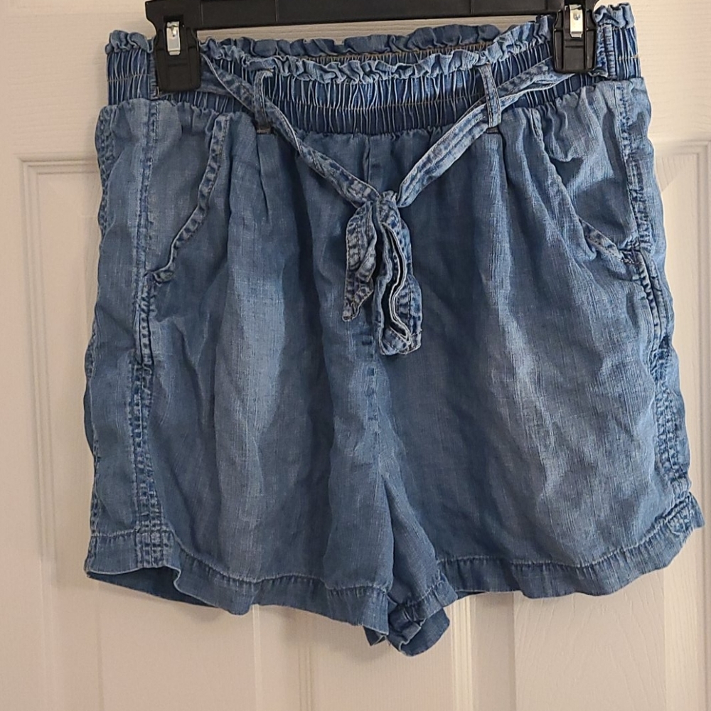 Medium jean shorts.